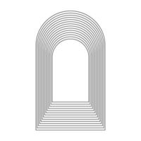 Geometric Fractal Arch Shape vector