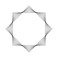 Geometric Fractal Octagon vector