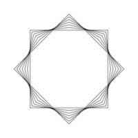 Geometric Fractal Octagon vector