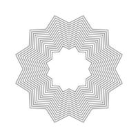 Geometric Fractal Abstract Shape vector