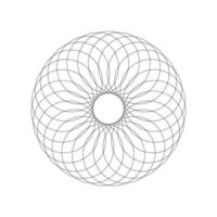 Geometric Fractal Circles vector