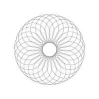 Geometric Fractal Circles vector