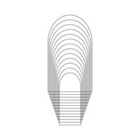 geométrico fractal arco forma vector