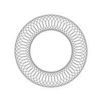 Geometric Fractal Circles vector