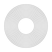 Geometric Fractal Circles vector