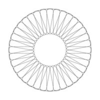 Geometric Fractal Circles vector