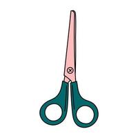 Vector Hand Drawn Scissors with contour