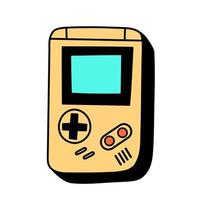 Hand Drawn Portable Game Console vector