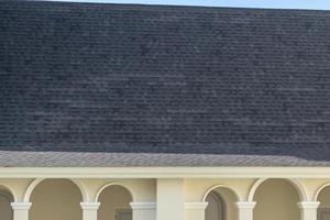 shingles roof tiles on the house photo