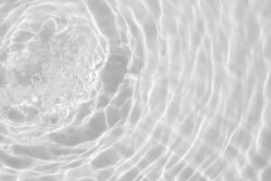 Abstract white transparent water shadow surface texture natural ripple background photo