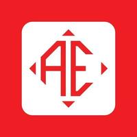 Creative simple Initial Monogram AE Logo Designs. vector
