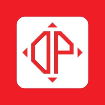 Creative simple Initial Monogram DP Logo Designs. vector