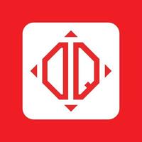 Creative simple Initial Monogram DQ Logo Designs. vector
