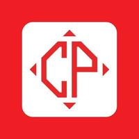 Creative simple Initial Monogram CP Logo Designs. vector