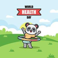 mundo salud día ilustración vector
