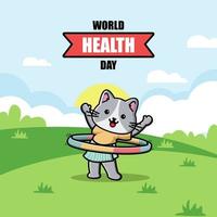 World Health Day Illustration vector