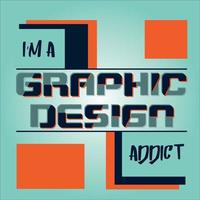 Modern typography design. Vector background.