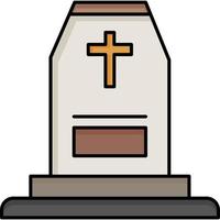 Cemetery which can easily edit or modify vector