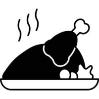 roast chicken which can easily edit or modify vector