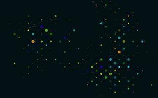 Light Multicolor, Rainbow vector background with bubbles.