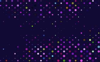 Light Multicolor, Rainbow vector backdrop with dots.