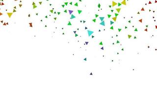 Light Multicolor, Rainbow vector layout with lines, triangles.