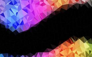 Light Multicolor, Rainbow vector abstract polygonal texture.