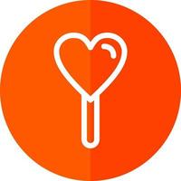 Heart Lollipop Vector Icon Design