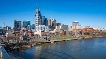 Nashville, Tennessee. USA. February 13, 2023. Nashville skyline on a clear winter day. photo