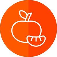 Tangerine Vector Icon Design