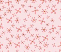 Beautiful pink floral seamless pattern design vector