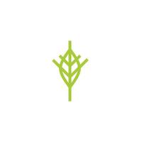 leaf abstract flat icon vector