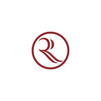 abstract luxury R letter logo vector