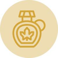 Maple Syrup Vector Icon Design