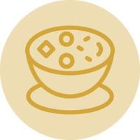 Clam Chowder Vector Icon Design