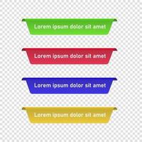 Gradient Label Design In Vector