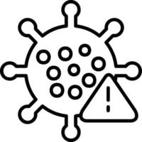 icono de vector de virus