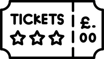 Concert Ticket Vector Icon