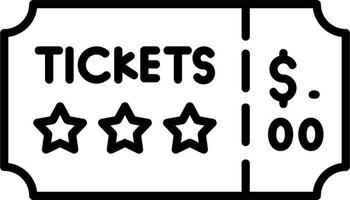 Concert Ticket Vector Icon