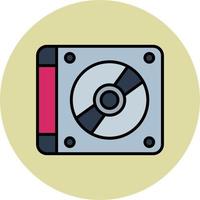 icono de vector de disco compacto