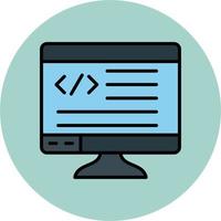 icono de vector de programación