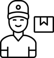 Delivery Man Vector Icon