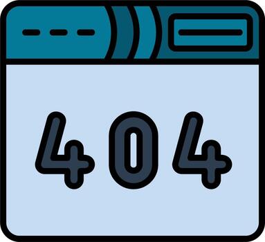 404 Error Vector Icon