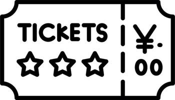 Concert Ticket Vector Icon