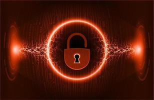 Modern Cybersecurity Technology Background with padlock vector