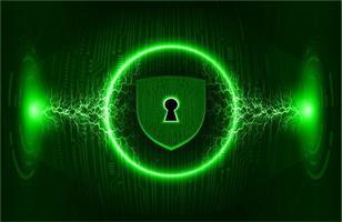 Modern Cybersecurity Technology Background with padlock vector