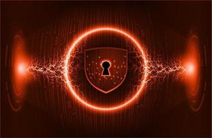 Modern Cybersecurity Technology Background with padlock vector