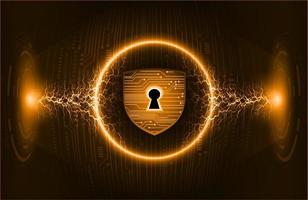 Modern Cybersecurity Technology Background with padlock vector