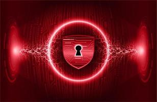 Modern Cybersecurity Technology Background with padlock vector