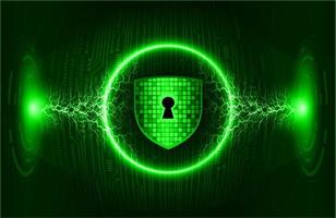 Modern Cybersecurity Technology Background with padlock vector